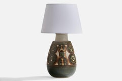 Noomi Backhausen, Large Table Lamp, Stoneware, Denmark, 1960s