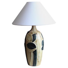 Noomi Backhausen, Large Table Lamp, Stoneware, Søholm, Bornholm, Denmark, 1960s