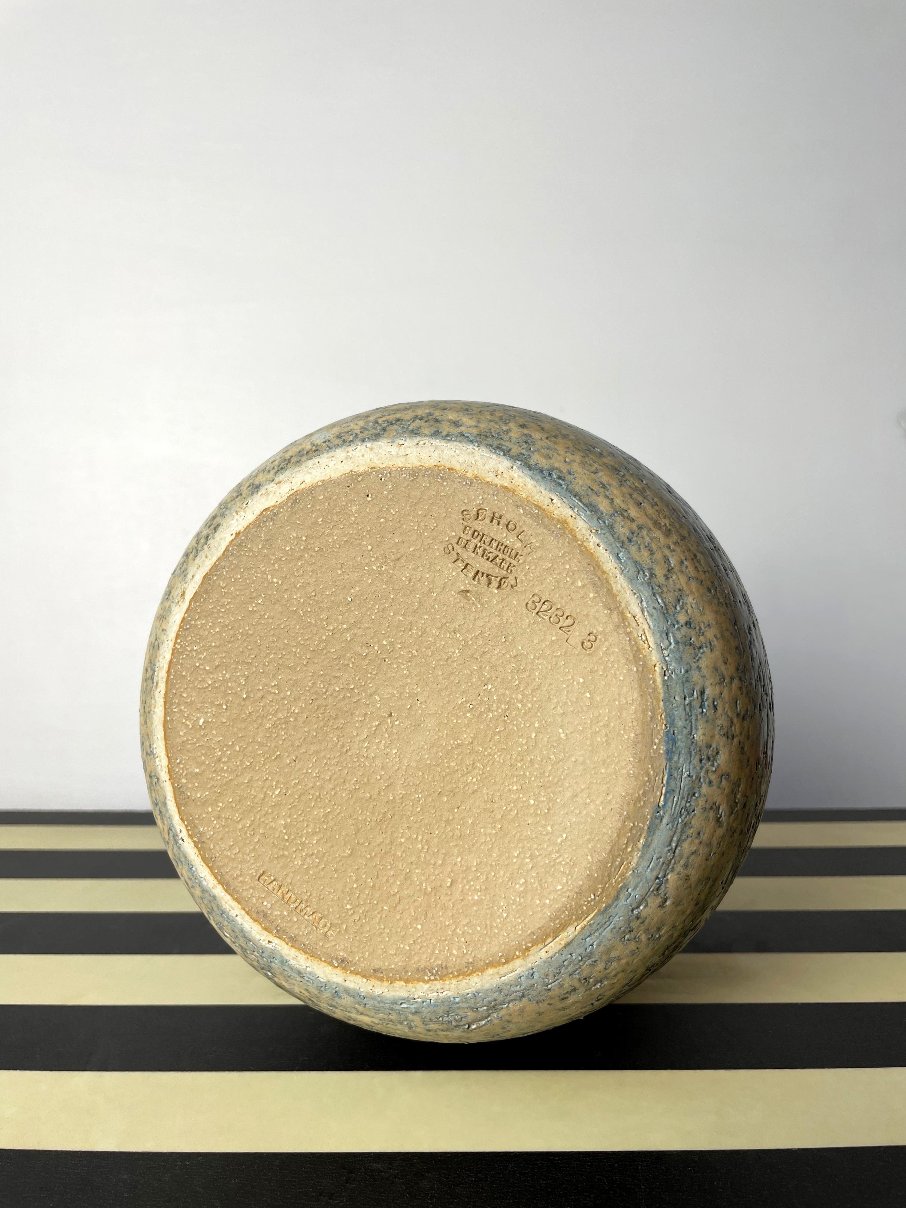 20th Century Noomi Backhausen Modernist Ceramic Vase with Organic Decor, 1970s