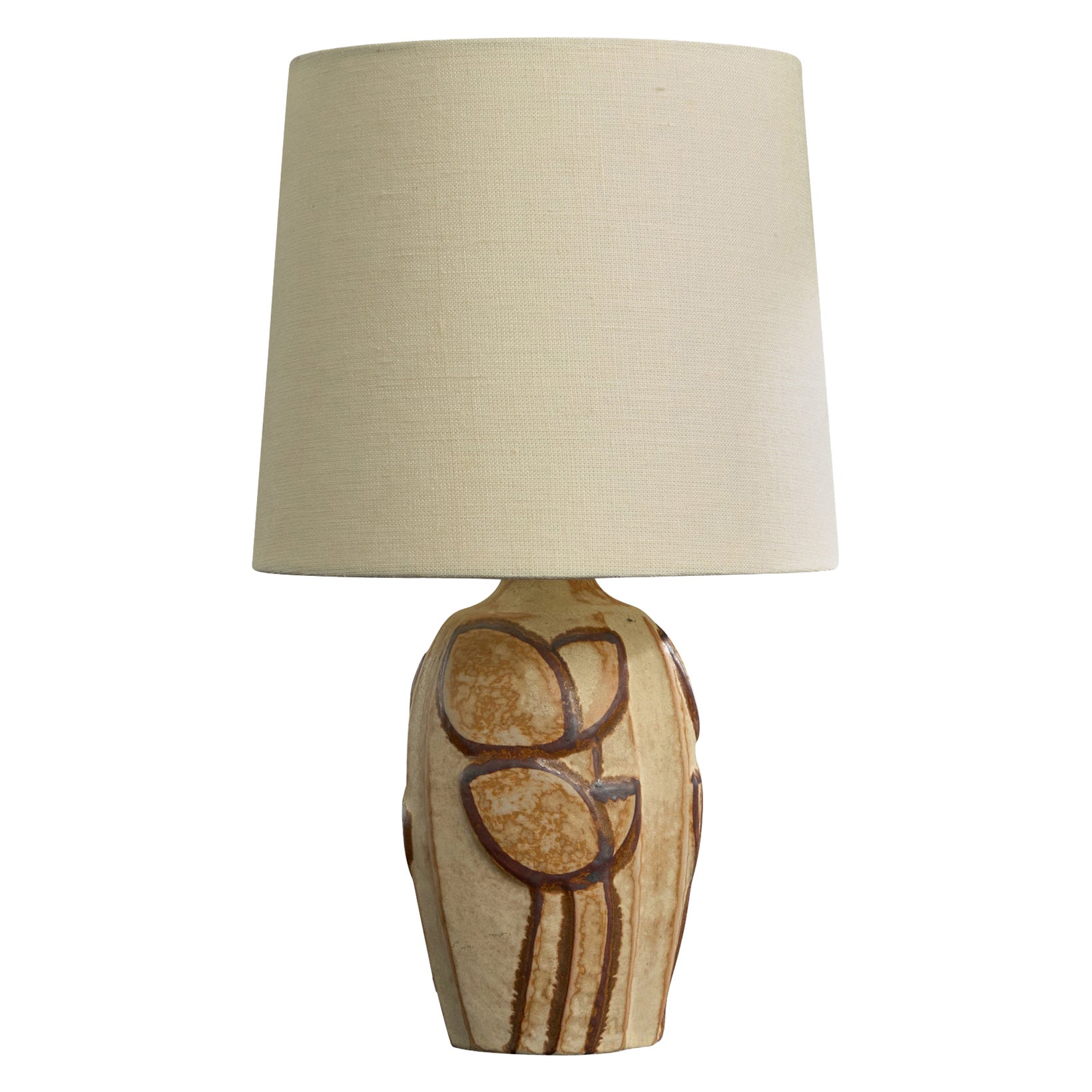 Noomi Backhausen, lampe de table, grès, Danemark, années 1960