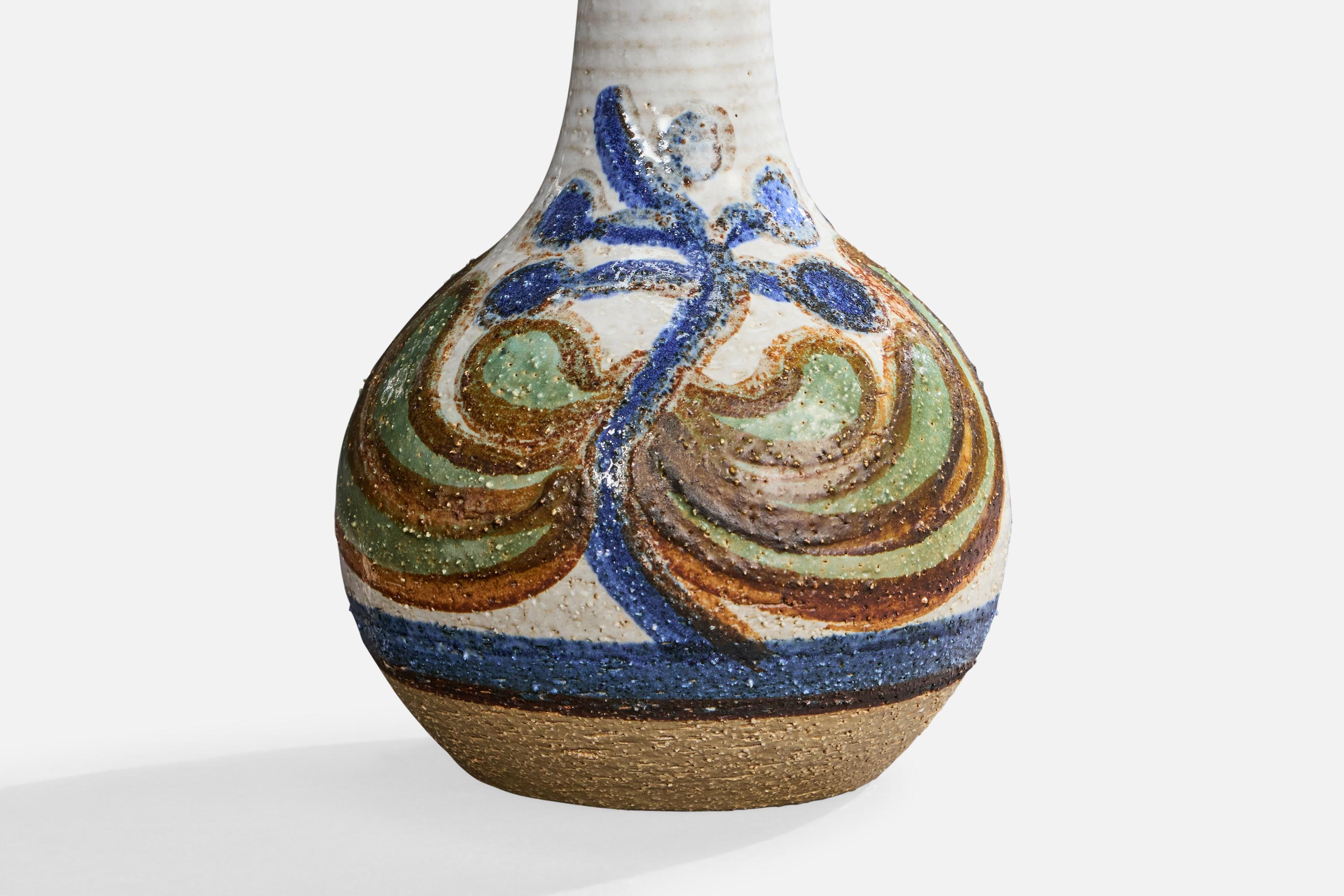 Milieu du XXe siècle Noomi Backhausen, lampes de table, grès, Danemark, années 1960 en vente
