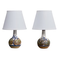 Noomi Backhausen, Table Lamps, Stoneware, Denmark, 1960s