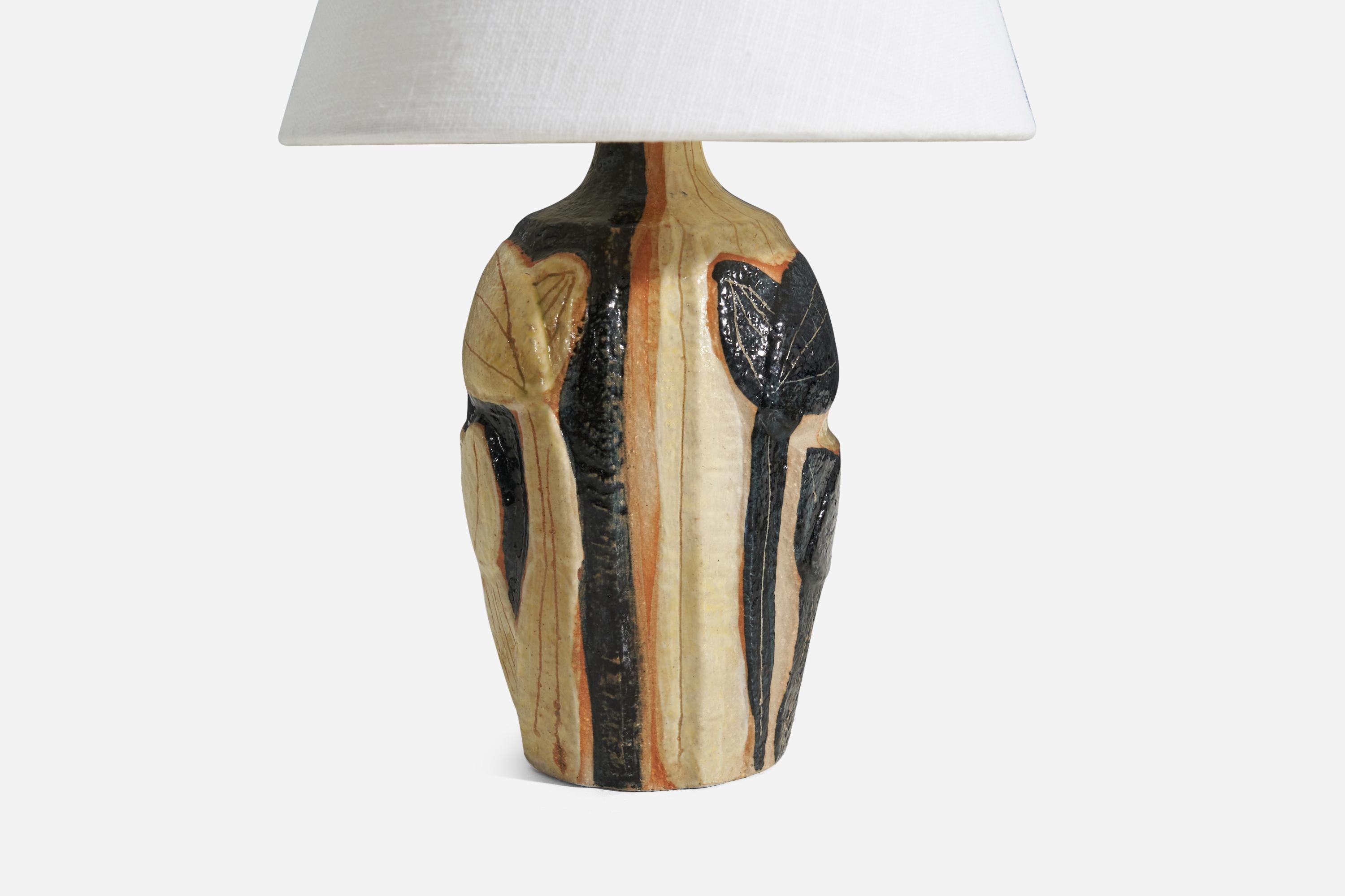 Mid-Century Modern Noomi Backhausen, Table Lamps, Stoneware, Søholm, Bornholm, Denmark, 1960s