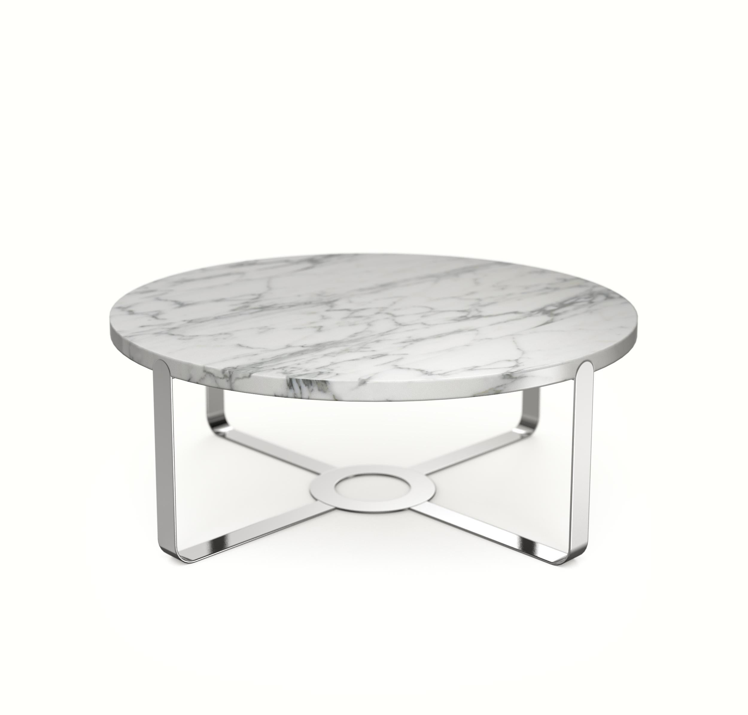 Noon marble coffee table by Marmi Serafini
Materials: Invisible grey marble
Dimensions: ø 120 H 45 cm.

Noon is an elegant and classy coffee table where sinuous and subtle lines and admirable details enhance the materiality of marble.

Marmi