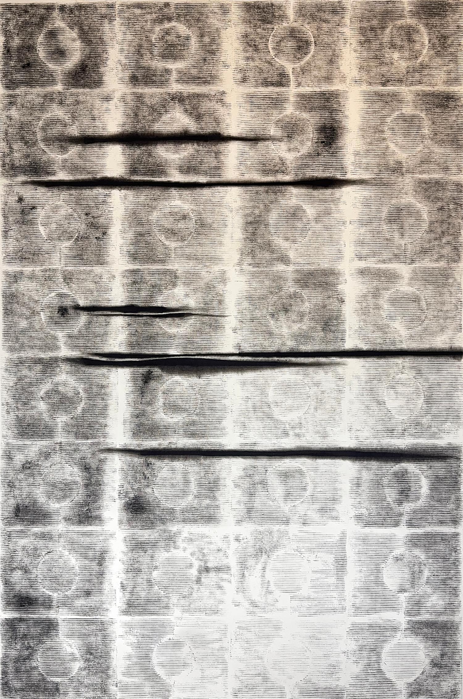 Noosha Golab Abstract Drawing - Sequential Circles