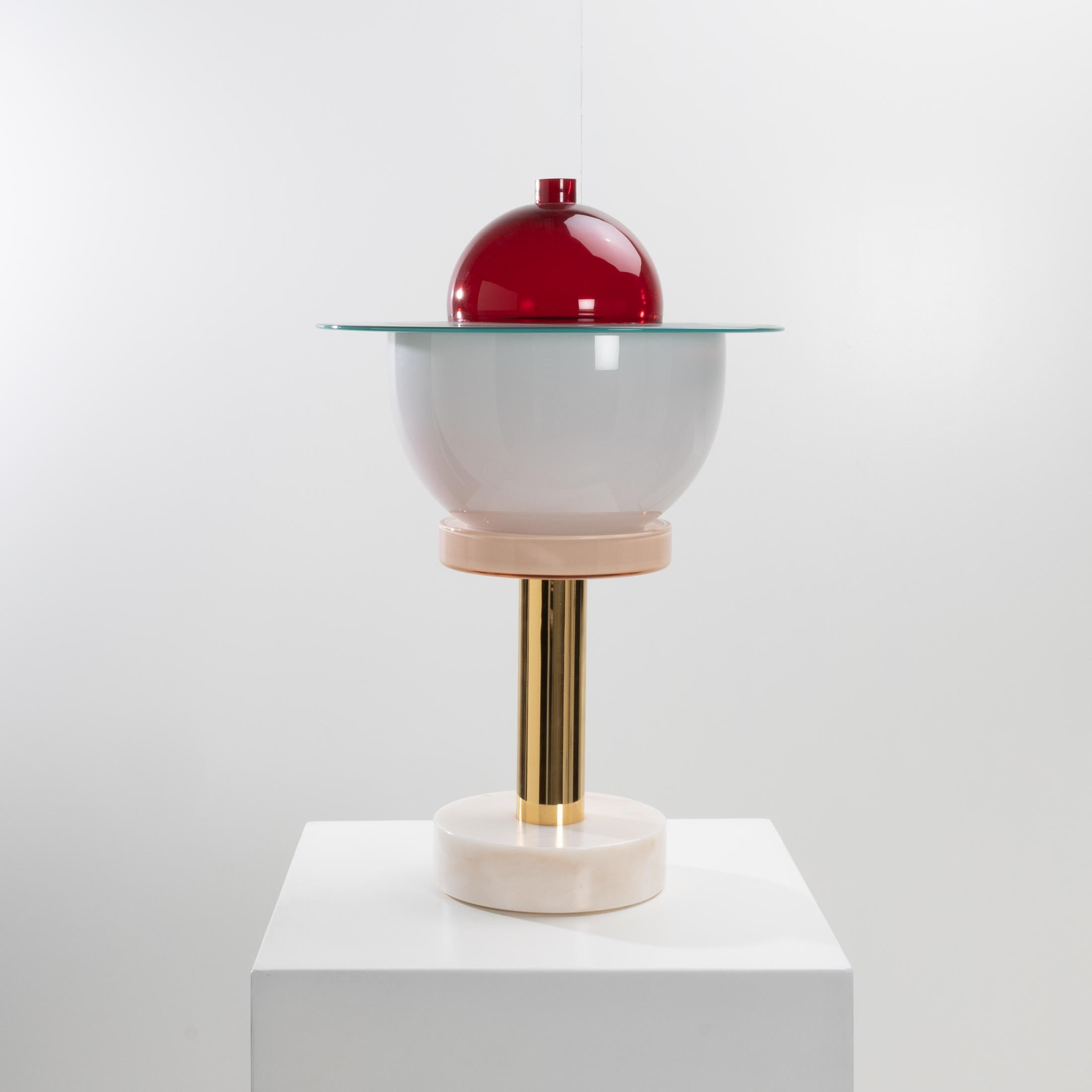20th Century Nopuram by Ettore Sottsass, Table Lamp, Venini Murano