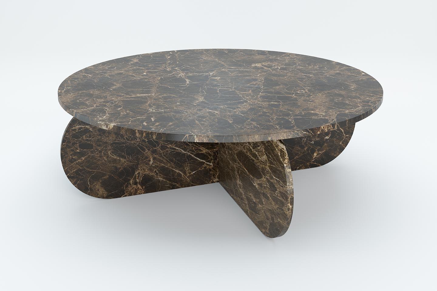 Nor Circle 120 Marble by Sebastian Scherer
Dimensions : D120 x H40 cm
Matériaux : Marbre
Également disponible : Marbre (mat) : Carrara Bianco (blanc) / Wild Forest (vert) / Marron Emperador (brun) / Nero Marquina (noir).
Hauteurs personnalisées + 50