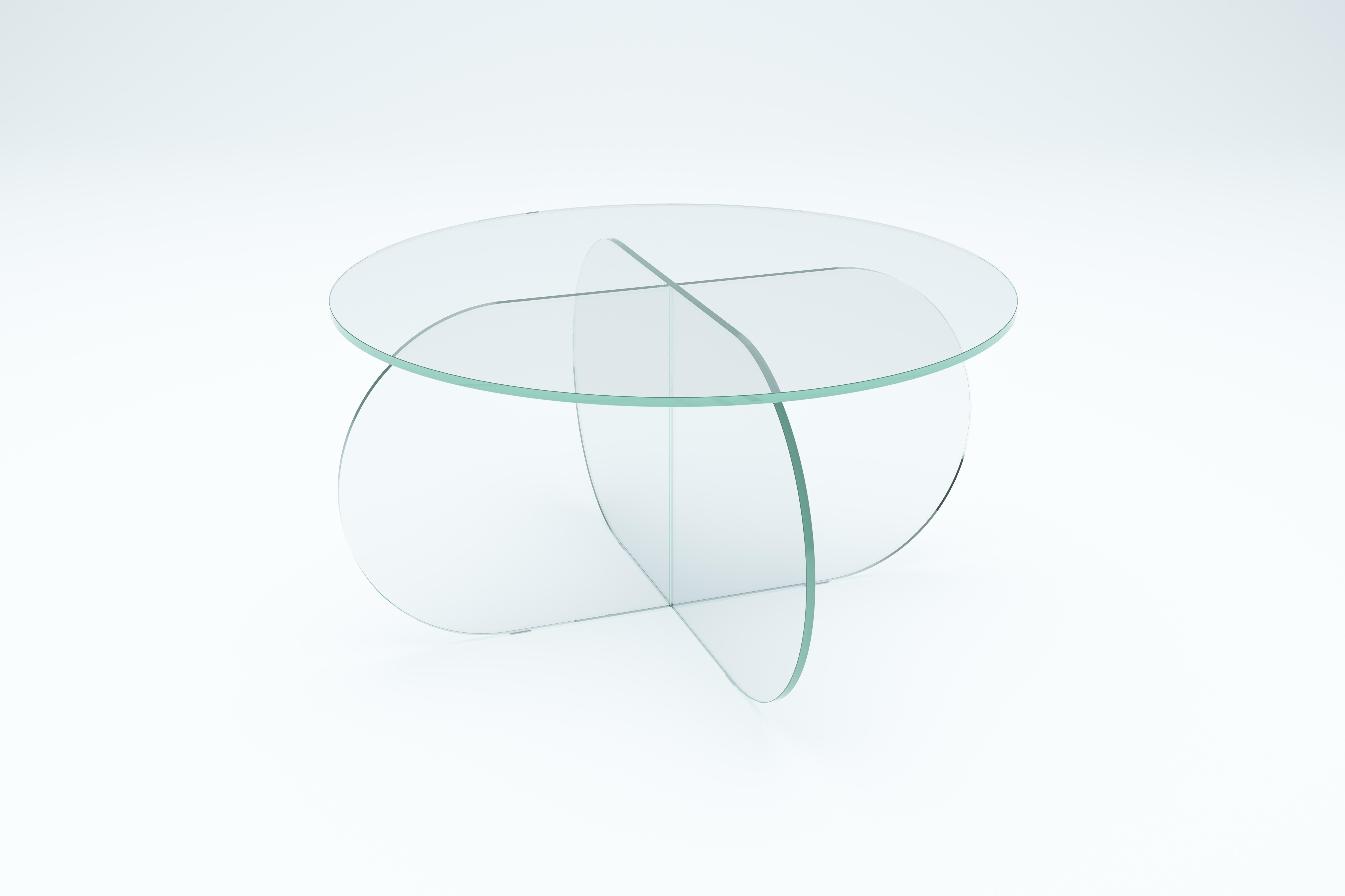 Modern Nor Circle 80 Clear Glass, Sebastian Scherer For Sale