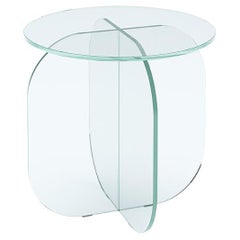 Nor Clear Glass Side Table, Sebastian Scherer