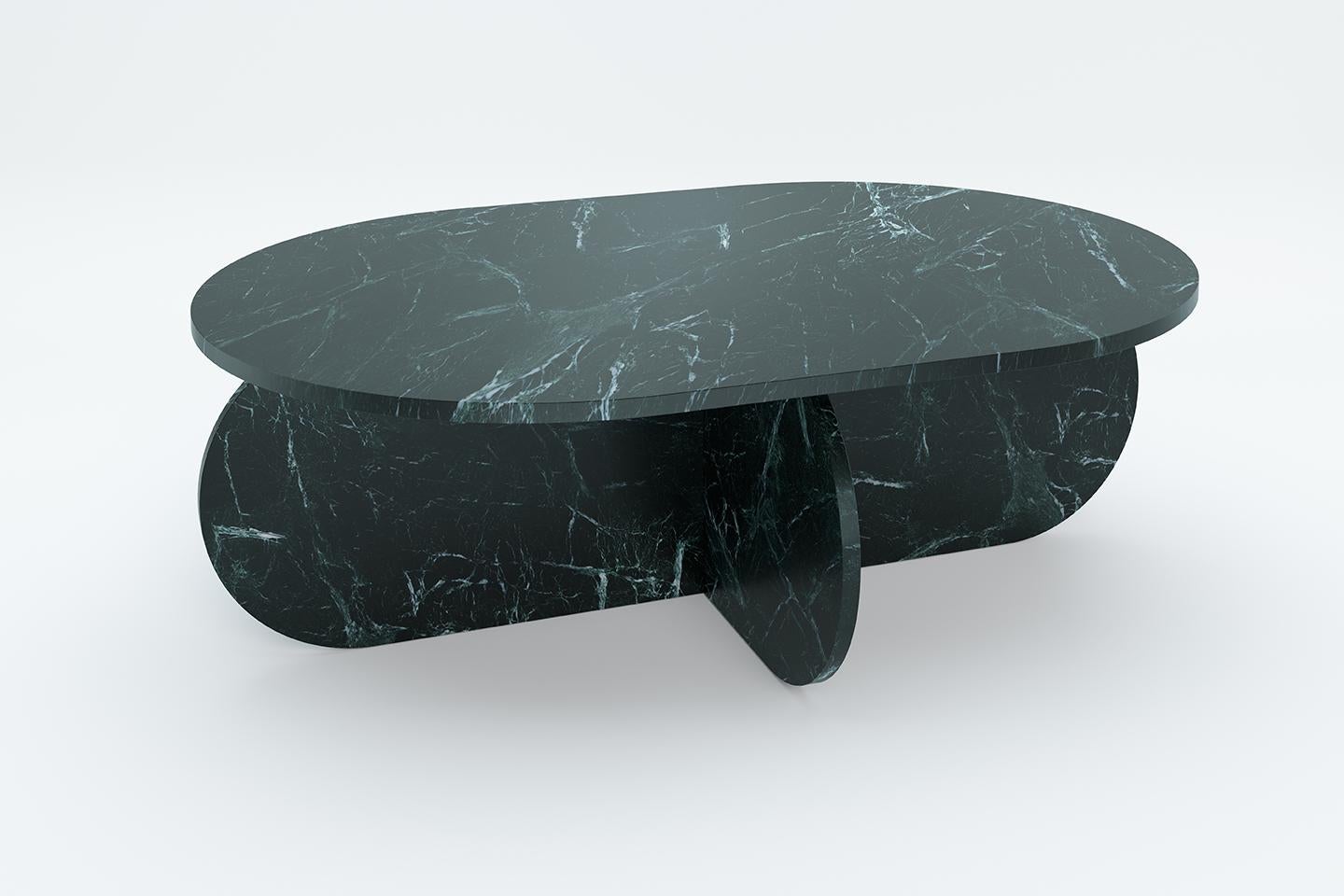 Moderne Marbre Nor Oblong 120 de Sebastian Scherer en vente