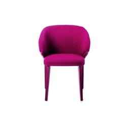 Nora Bordeaux Armchair, Designed by Michael Schmidt, Made in Italy