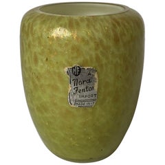 Vaso di vetro soffiato italiano di Murano Fenton Greene & Greene