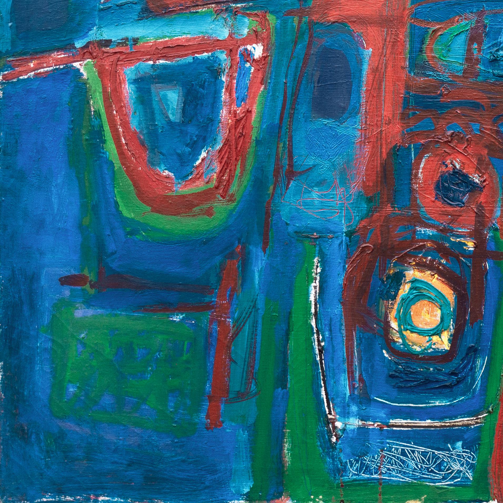 'Composition in Blue and Red', New York, Cooper Union, Smith, Israel, Tel Aviv For Sale 1