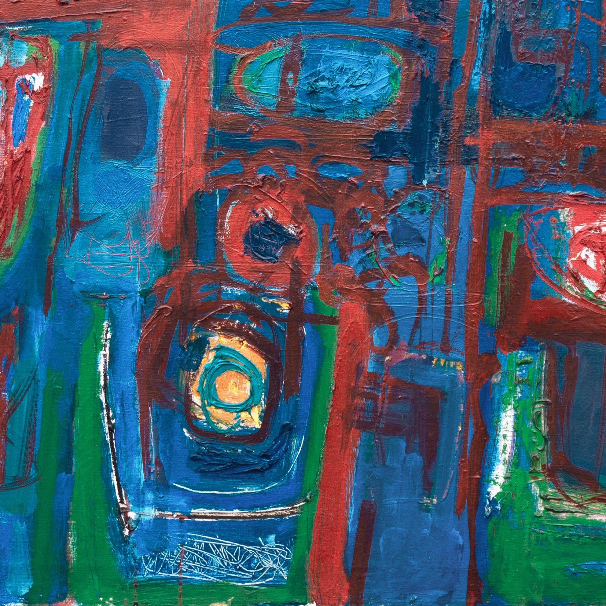 'Composition in Blue and Red', New York, Cooper Union, Smith, Israel, Tel Aviv For Sale 2