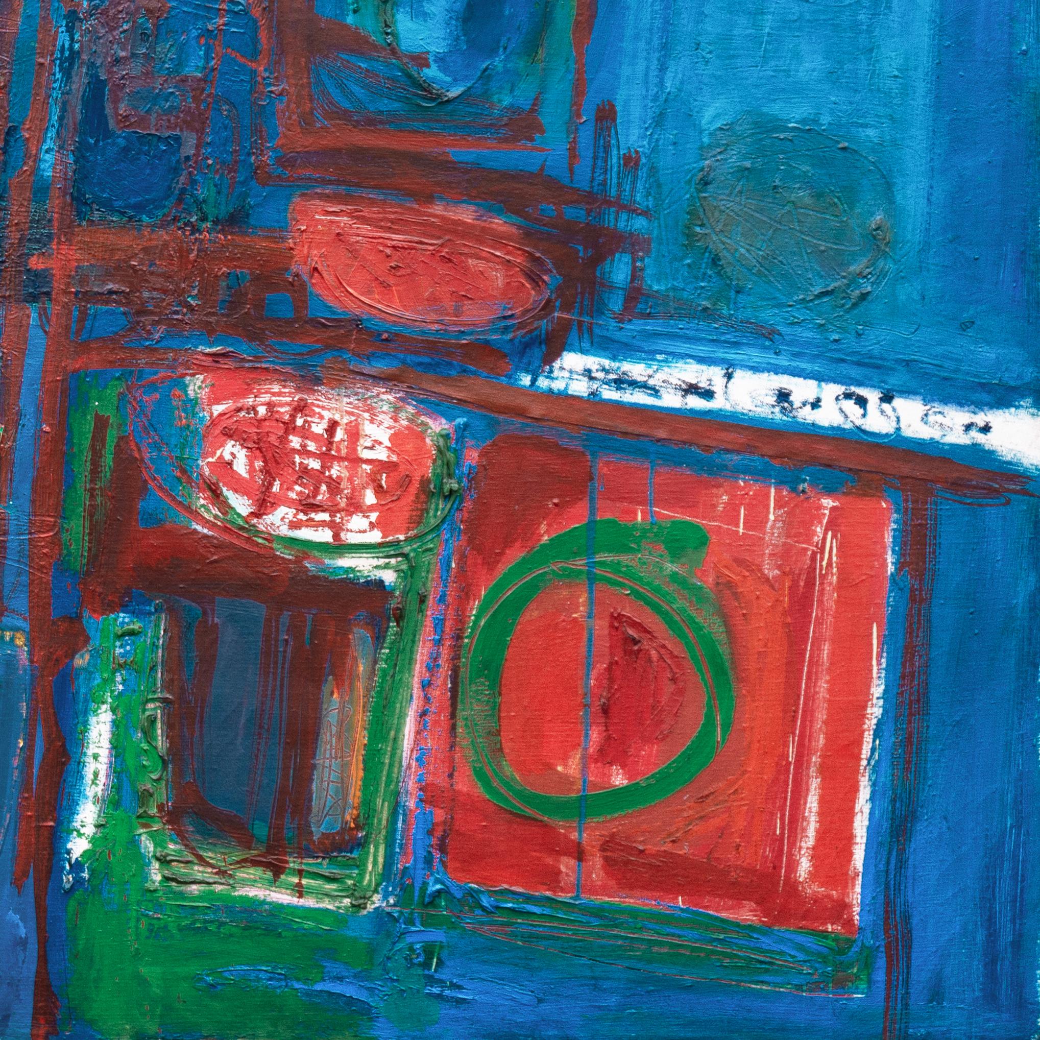 'Composition in Blue and Red', New York, Cooper Union, Smith, Israel, Tel Aviv For Sale 4