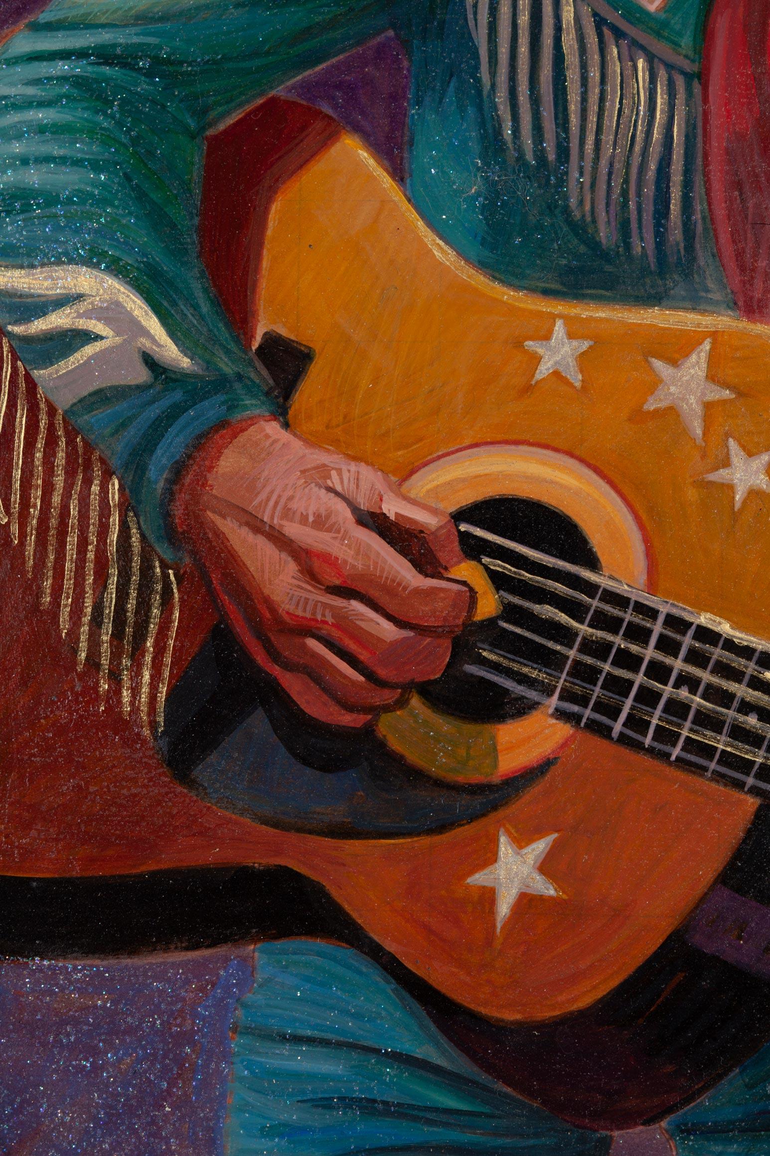 Groupe de musique country - Noir Animal Painting par Nora Othic