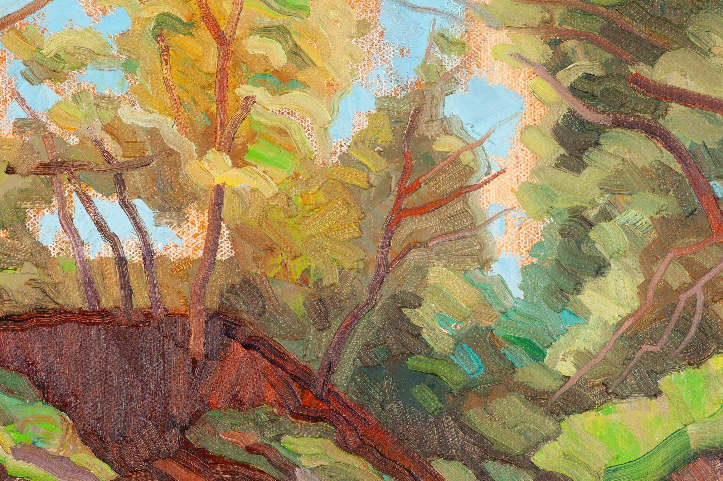 Creek, September (Amerikanischer Realismus), Painting, von Nora Othic