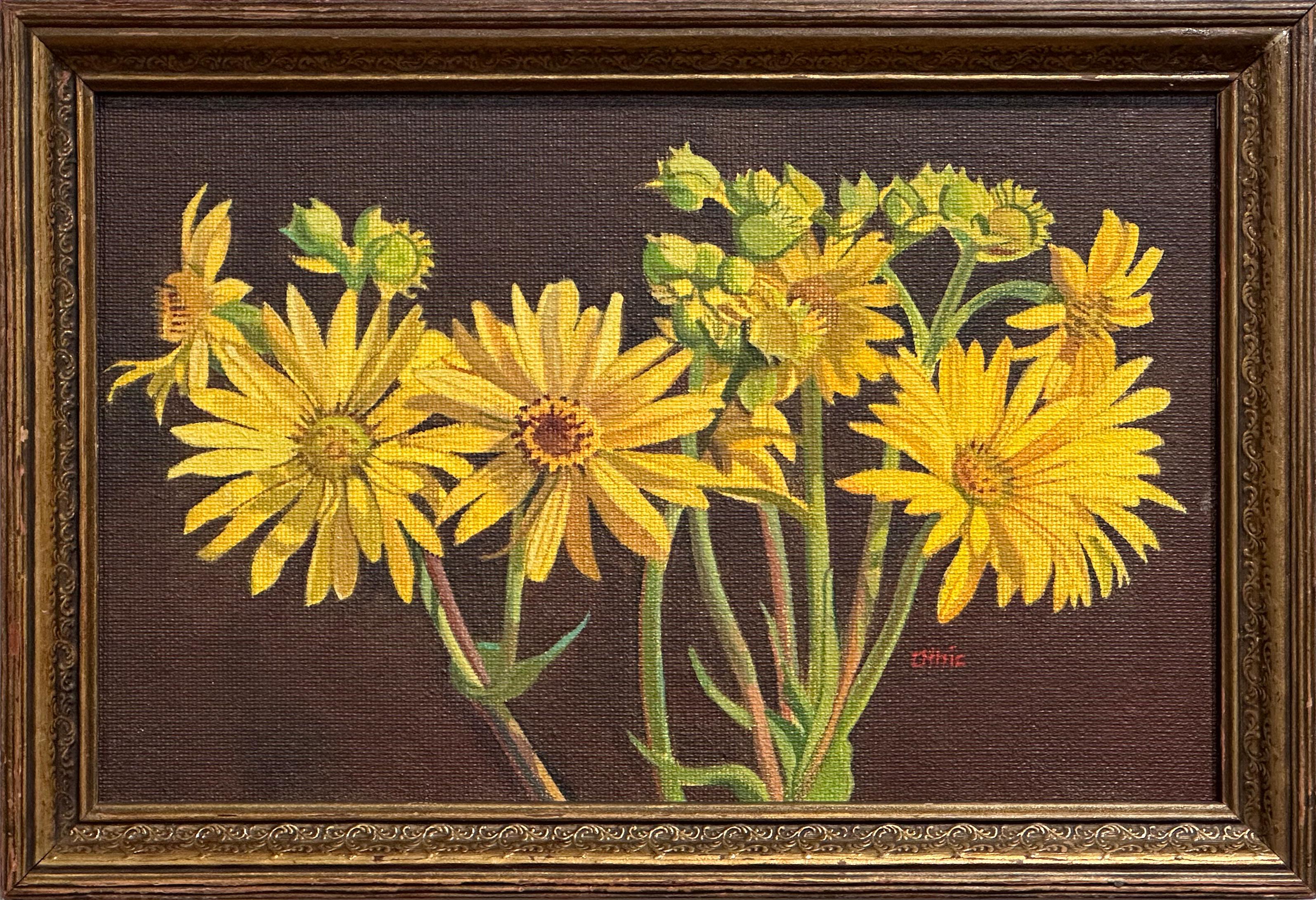 Nora Othic Still-Life Painting – Becherpflanze