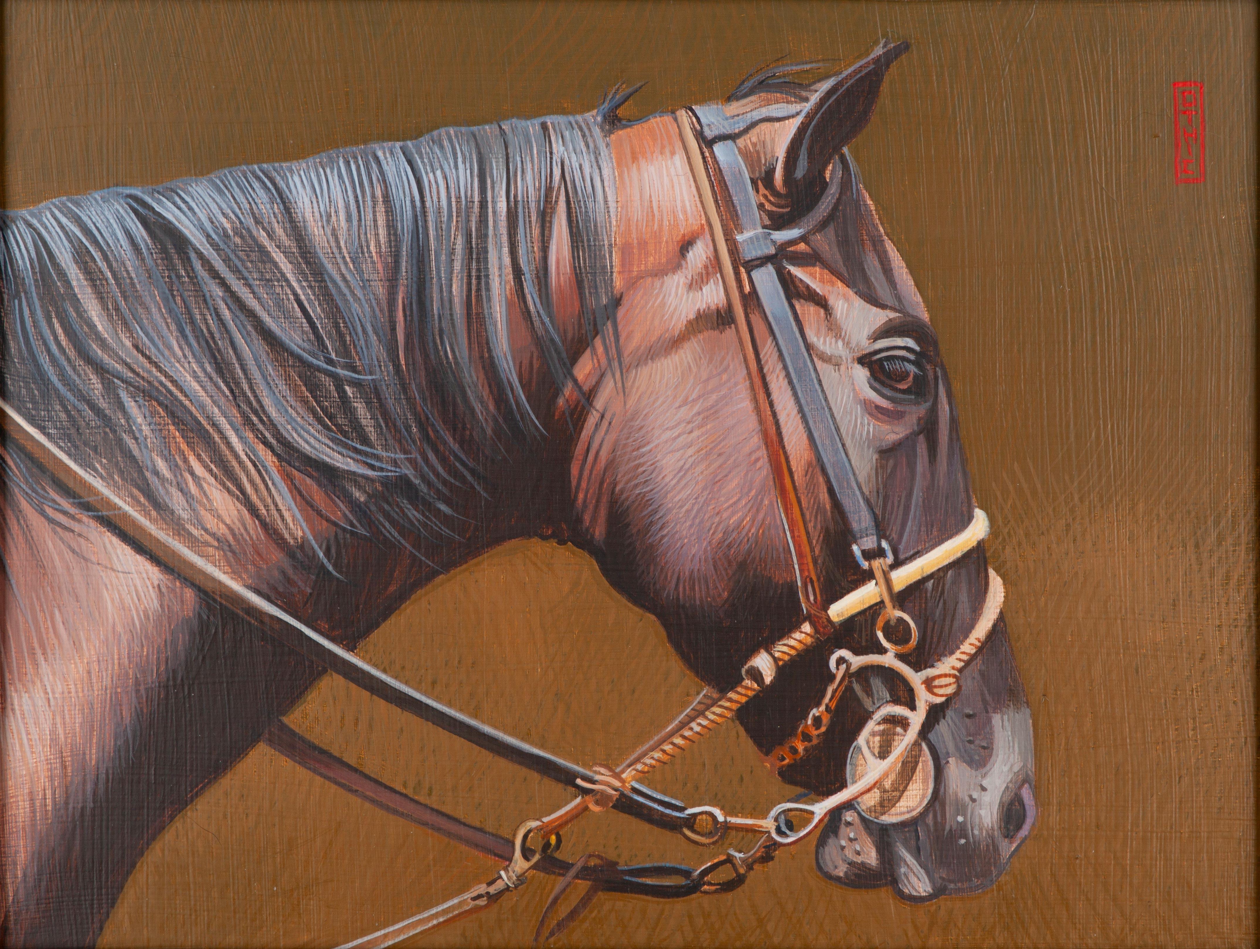 Nora Othic
Marceline, Missouri
Signed recto
Nora Othic is a painter whose work draws from close observation of rural life and the rhythms of the Midwestern landscape. She is widely recognized for her sensitive portrayals of farm animals, often