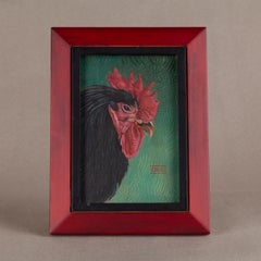 Rooster on Green