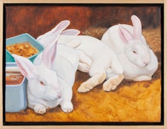 Three Domestic Rabbits