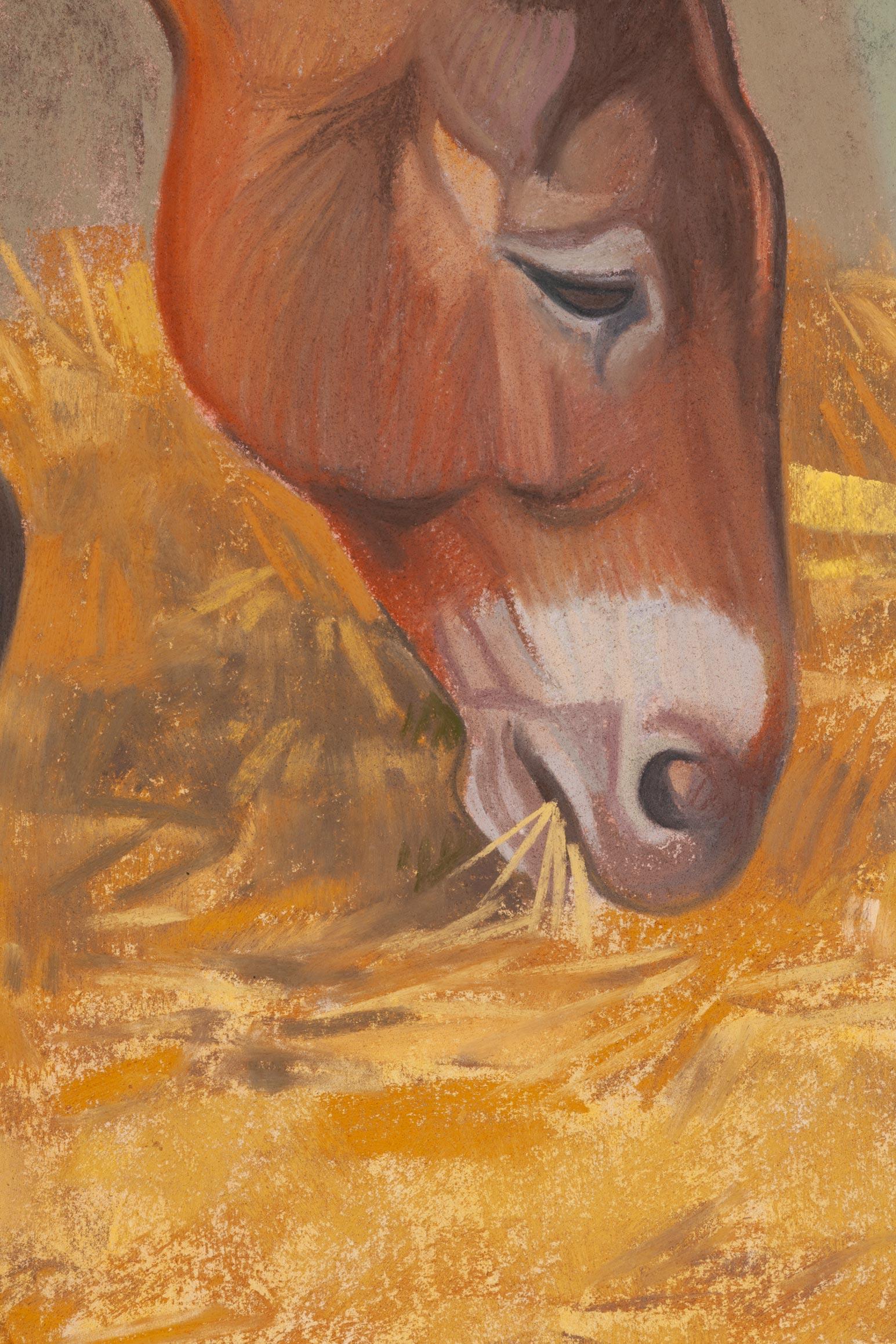 Three Mules (Amerikanischer Realismus), Painting, von Nora Othic