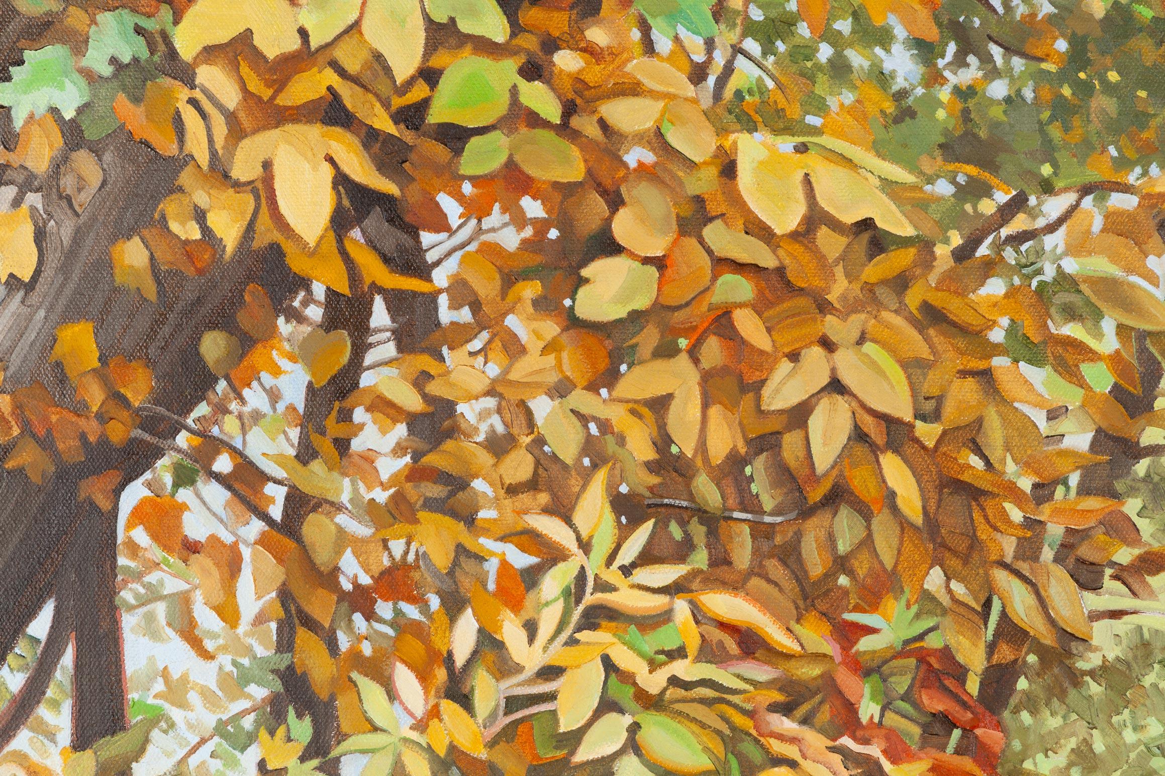 Woods in September (Amerikanischer Realismus), Painting, von Nora Othic