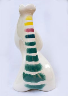 BLANCA - Slip Cast Ceramic Fine Art Contemporary Sculpture Artist Signed 2004