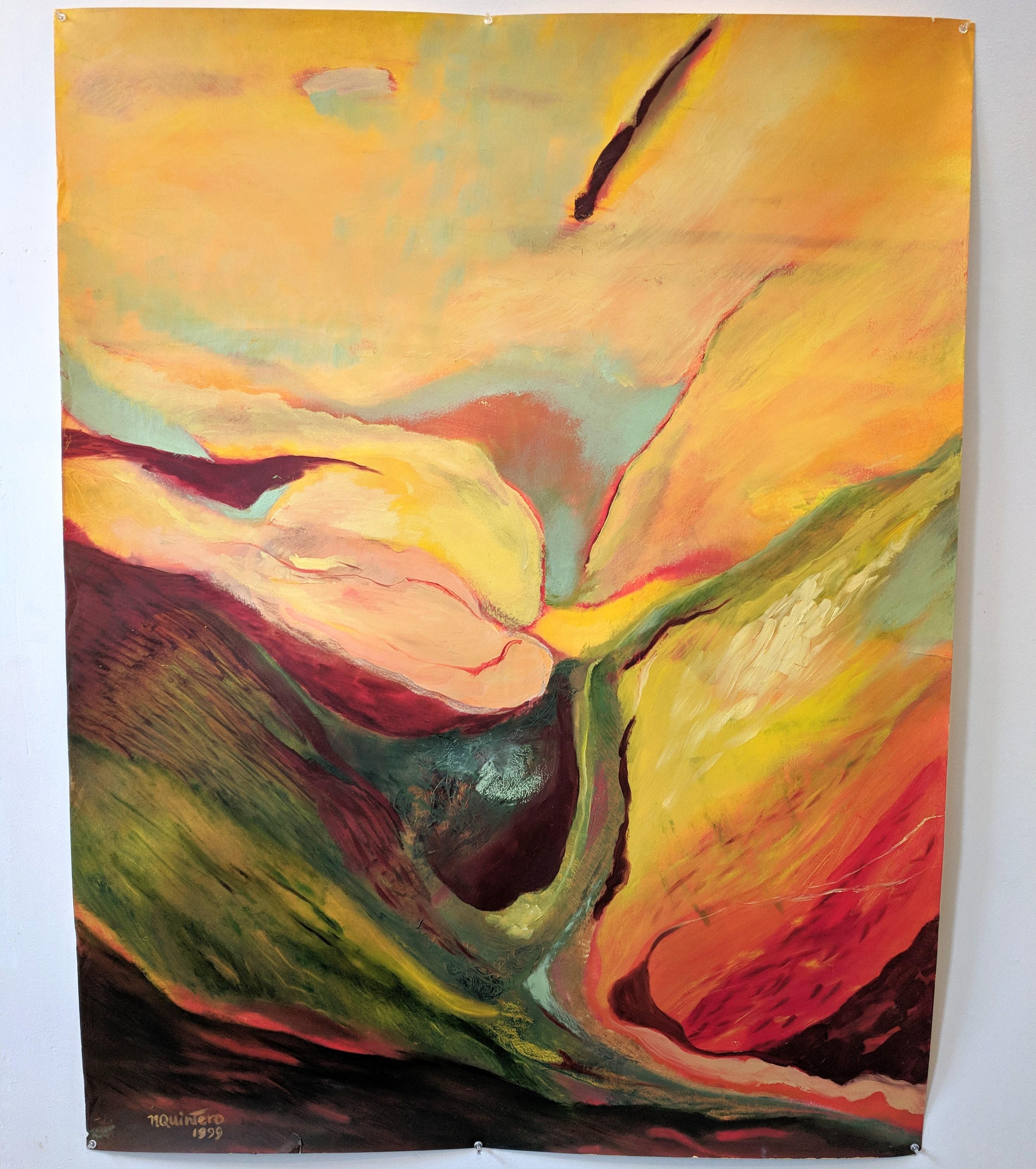 Nora Quintero Abstract Painting - Nido Maternal 2