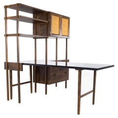 Noral Olson Kopenhavn Mid Century Danish Freestanding Desk Wall Unit