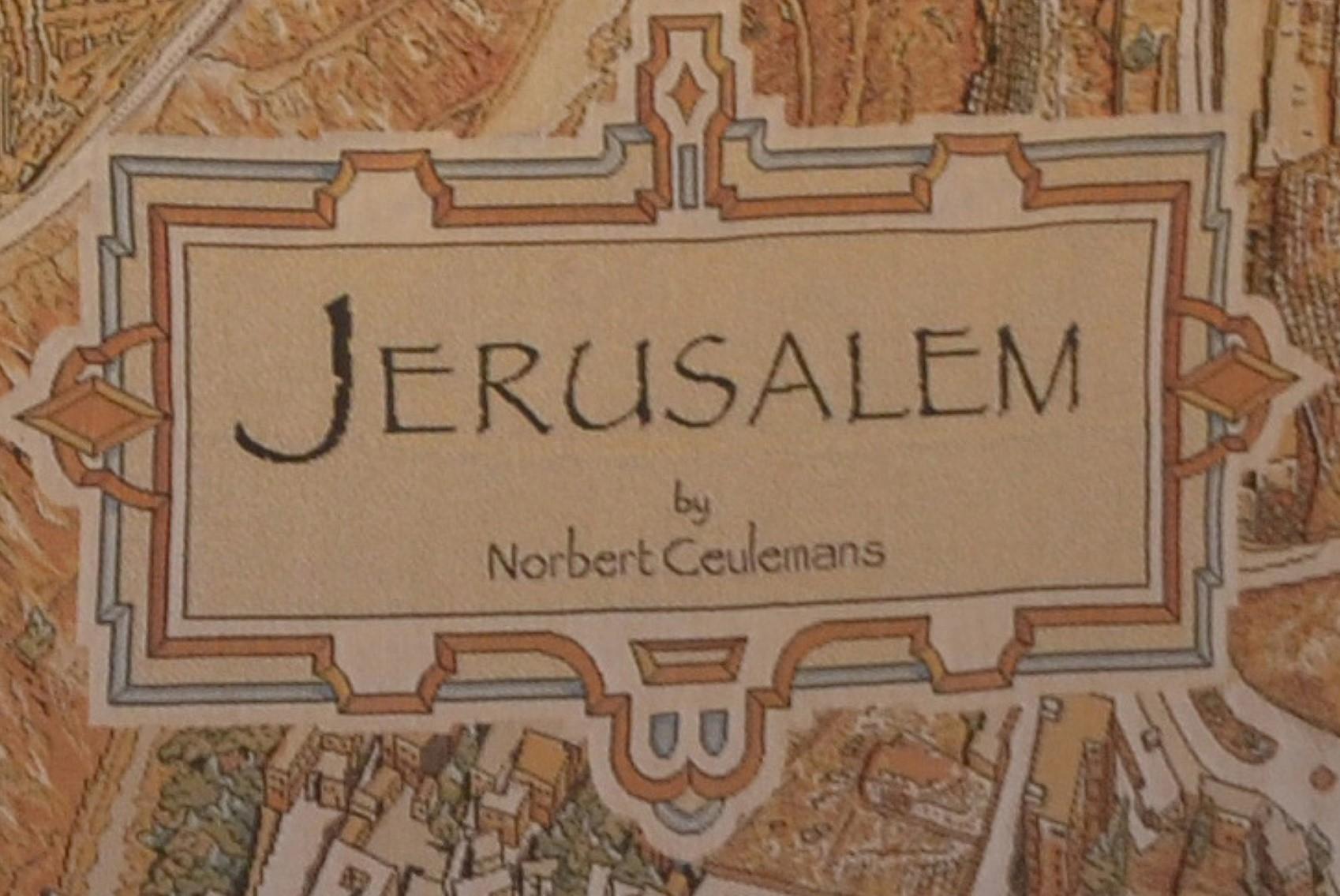 ‘Jerusalem 2002’ A Unique Limited-Edition Tapestry (No. 3/5) - Art by Norbert Ceulemans 