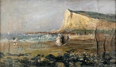 Sur la plage, Le Tréport by Norbert Goeneutte - Landscape painting
