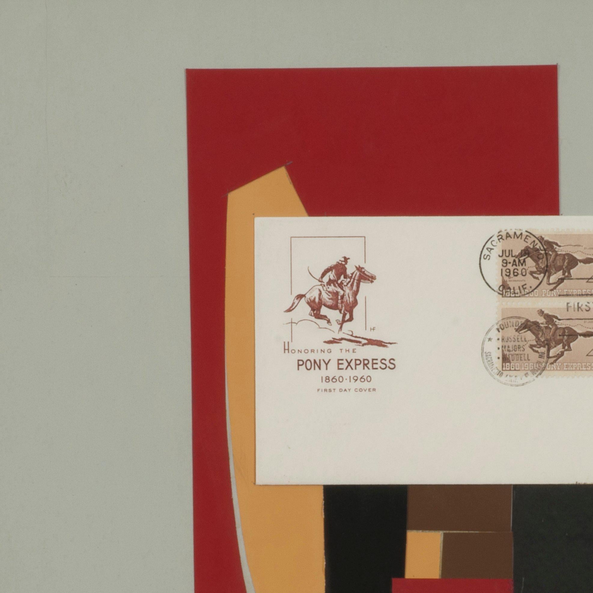 Signé dans l'image en bas à gauche ; Label verso #196

De la série d'enveloppes 