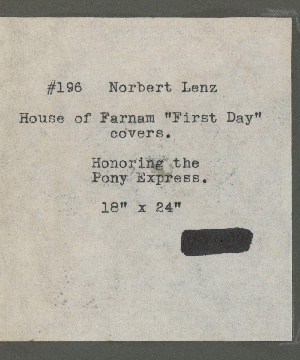 Honoring the Pony Express (1860-1960) For Sale 1