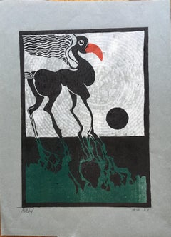 PEGASUS, Woodcut, Limited Edition, signed by the Artist