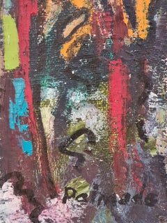 'Light In The Forest', French Abstract Impressionist Oil on Canvas