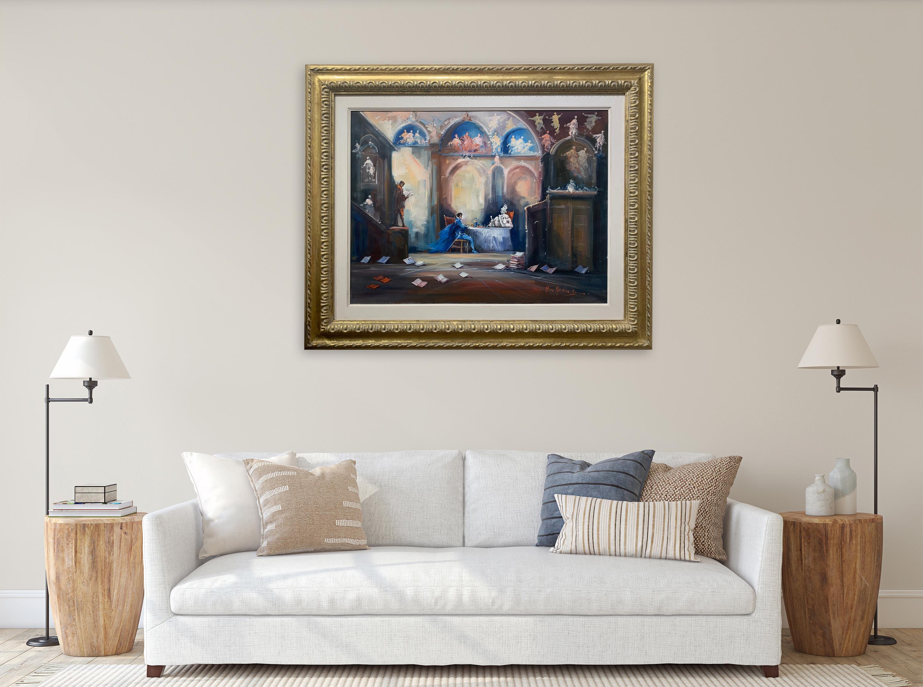 Banchetto Di Don Giouvanno - Figurative Painting by Norberto Martini For Sale 2