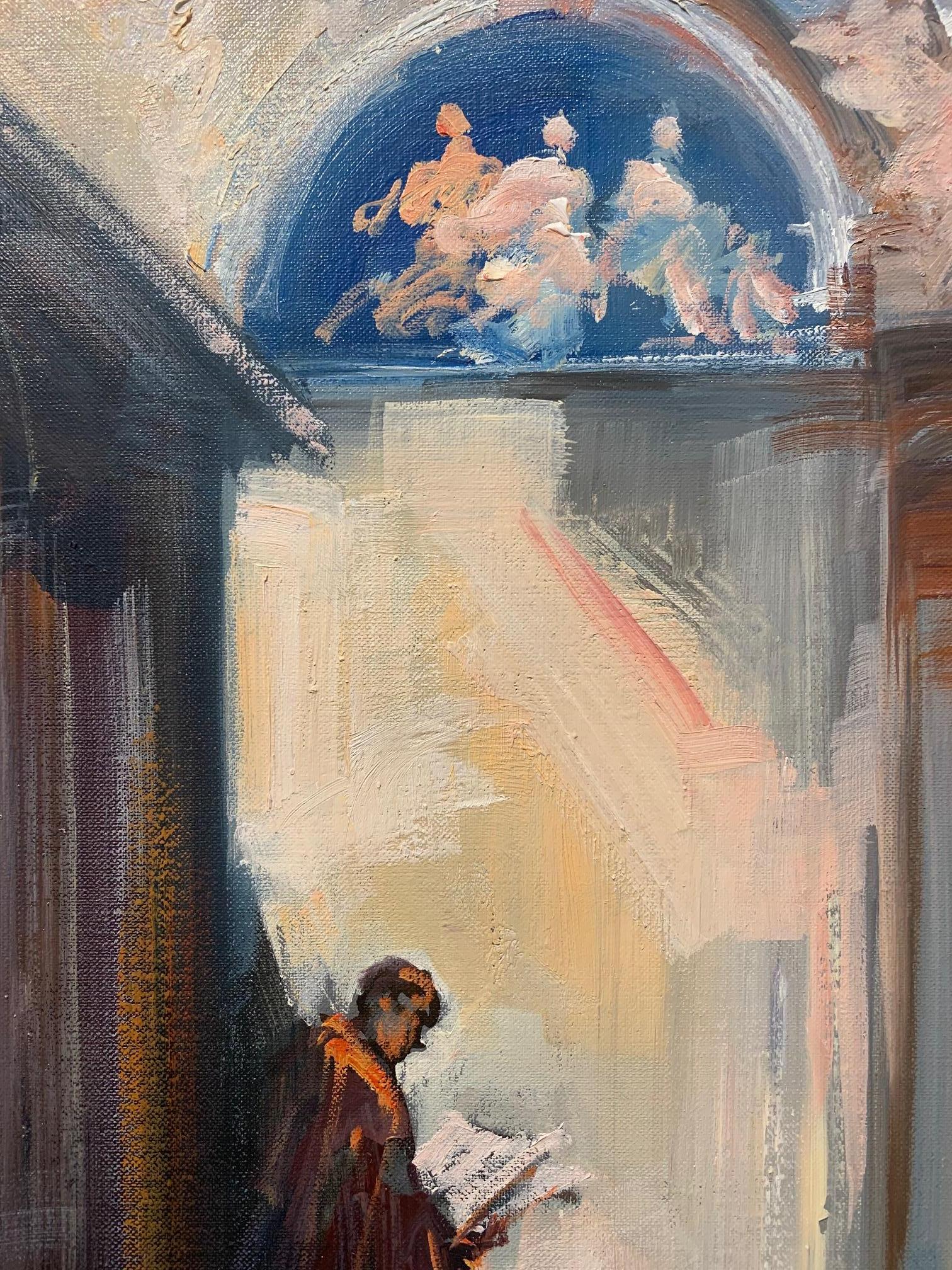 Banchetto Di Don Giouvanno - Figurative Painting by Norberto Martini For Sale 4