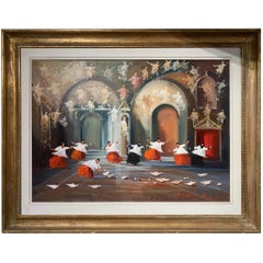 La Buria Magica - Figurative Painting by Norberto Martini