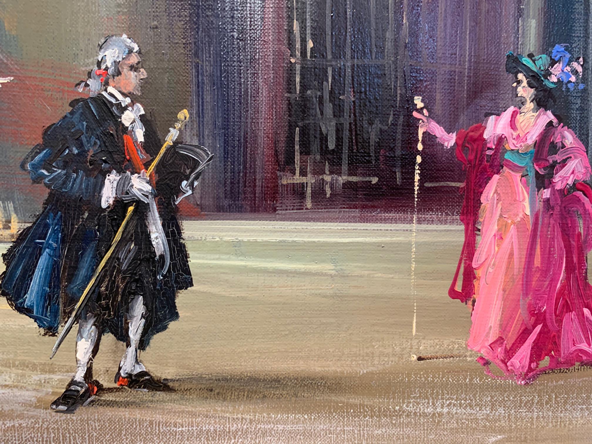 Scena Della Tosca - Pittura figurativa di Norberto Martini in vendita 4