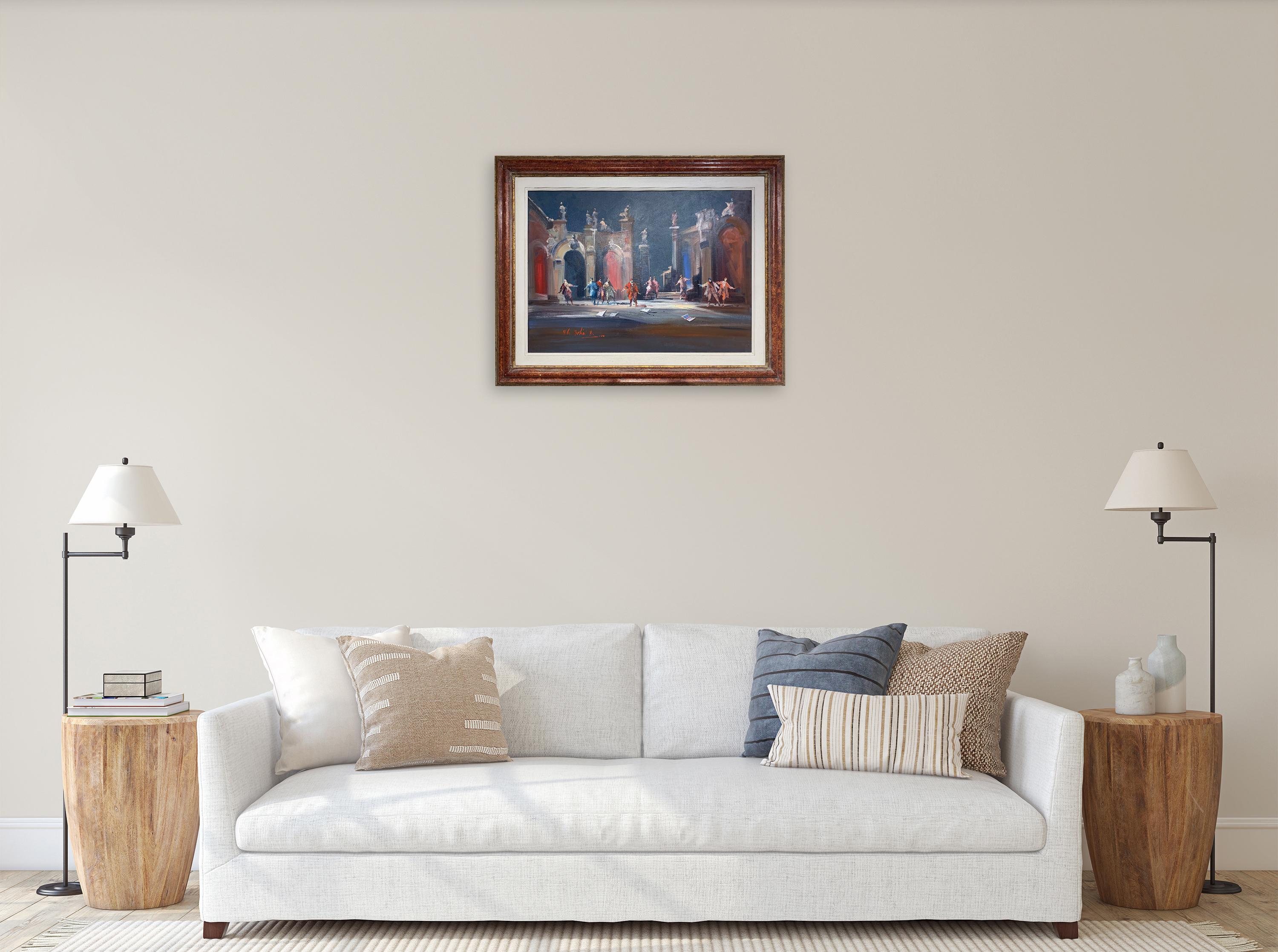 Scene Of Opera - Figurative Painting by Norberto Martini For Sale 2