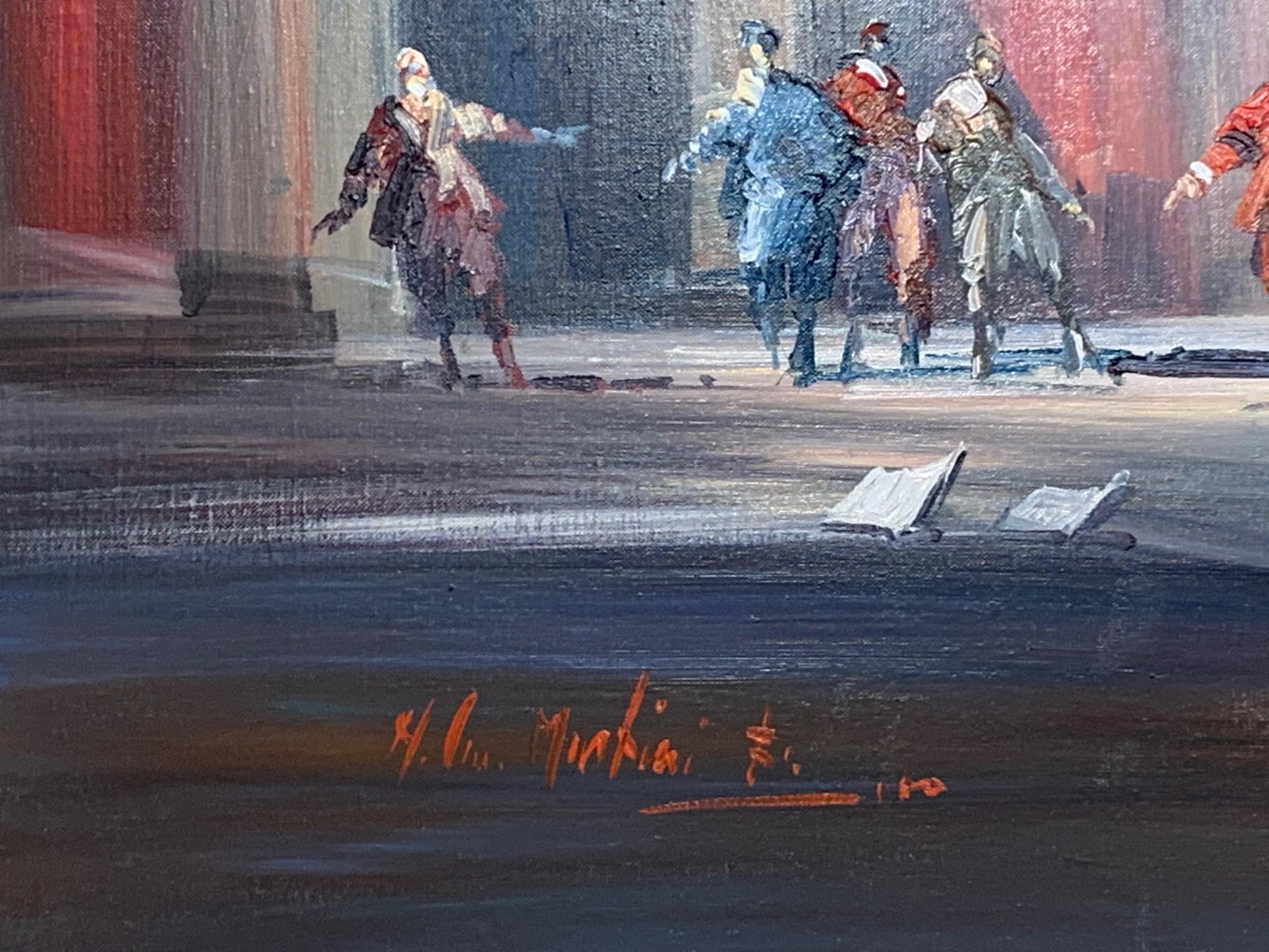 Scena d'opera - Pittura figurativa di Norberto Martini in vendita 3