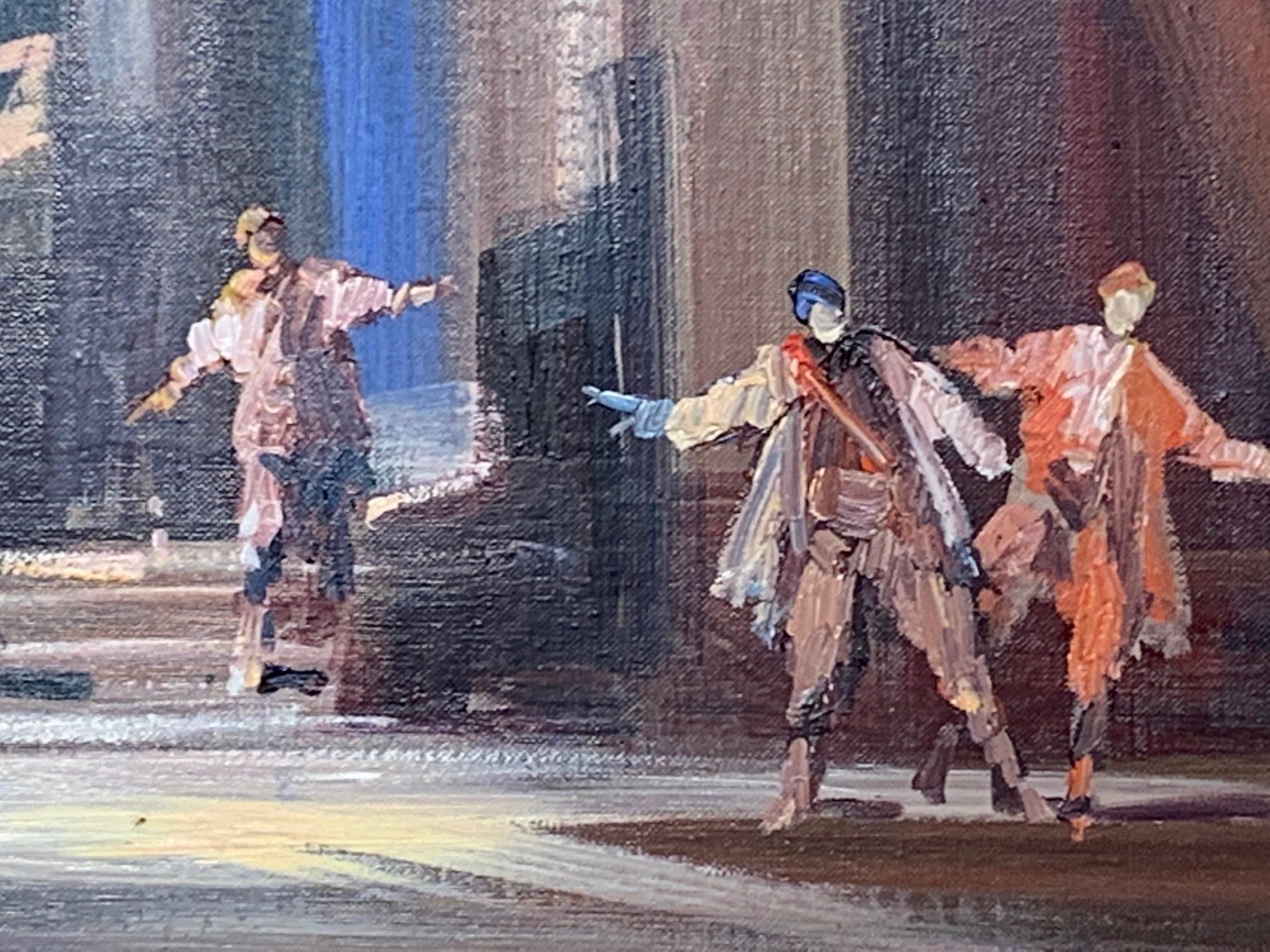 Scena d'opera - Pittura figurativa di Norberto Martini in vendita 4