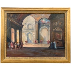 The Conspiracy (Opera The Robbers) - Figurative Painting by Norberto Martini