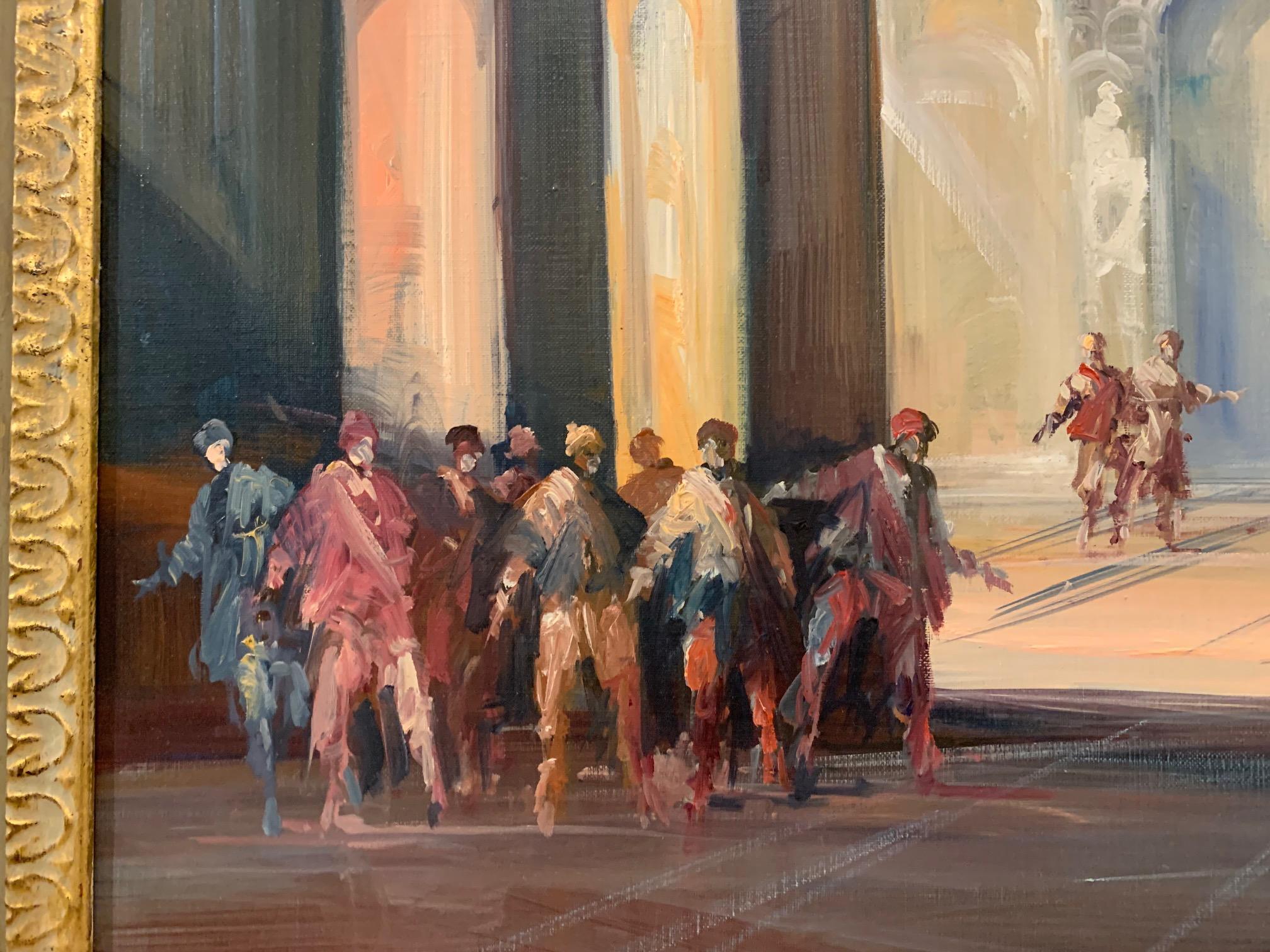 The Conspiracy (Opera The Robbers) - Figurative Painting by Norberto Martini For Sale 3