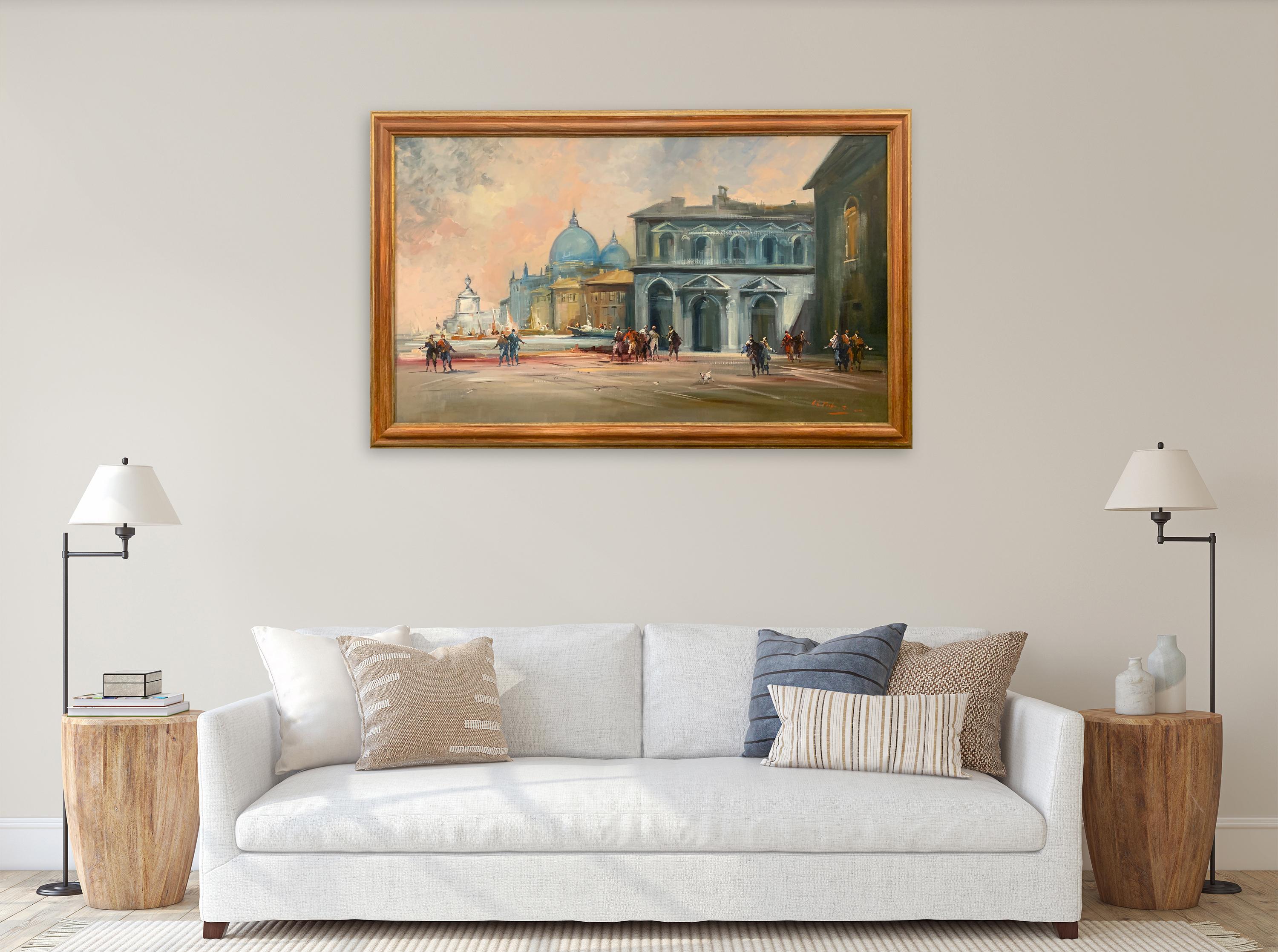 The Merchant Of Venice – Figuratives Gemälde von Norberto Martini im Angebot 2