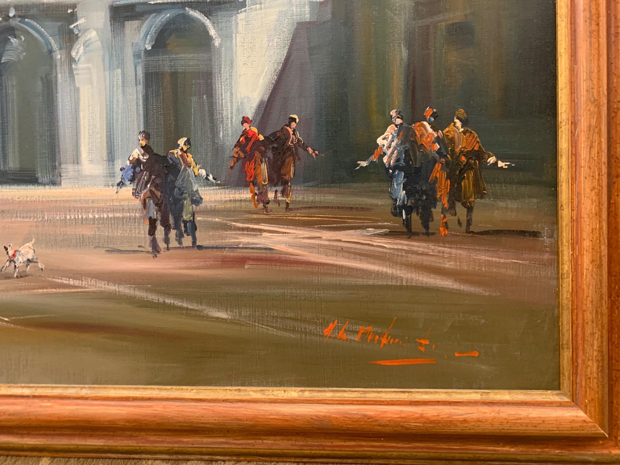 The Merchant Of Venice – Figuratives Gemälde von Norberto Martini im Angebot 4