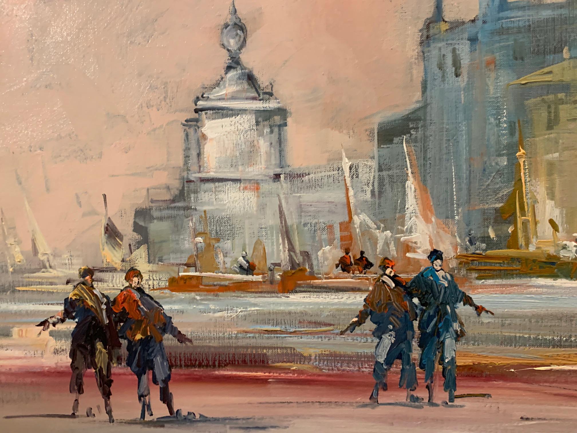 The Merchant Of Venice – Figuratives Gemälde von Norberto Martini im Angebot 6