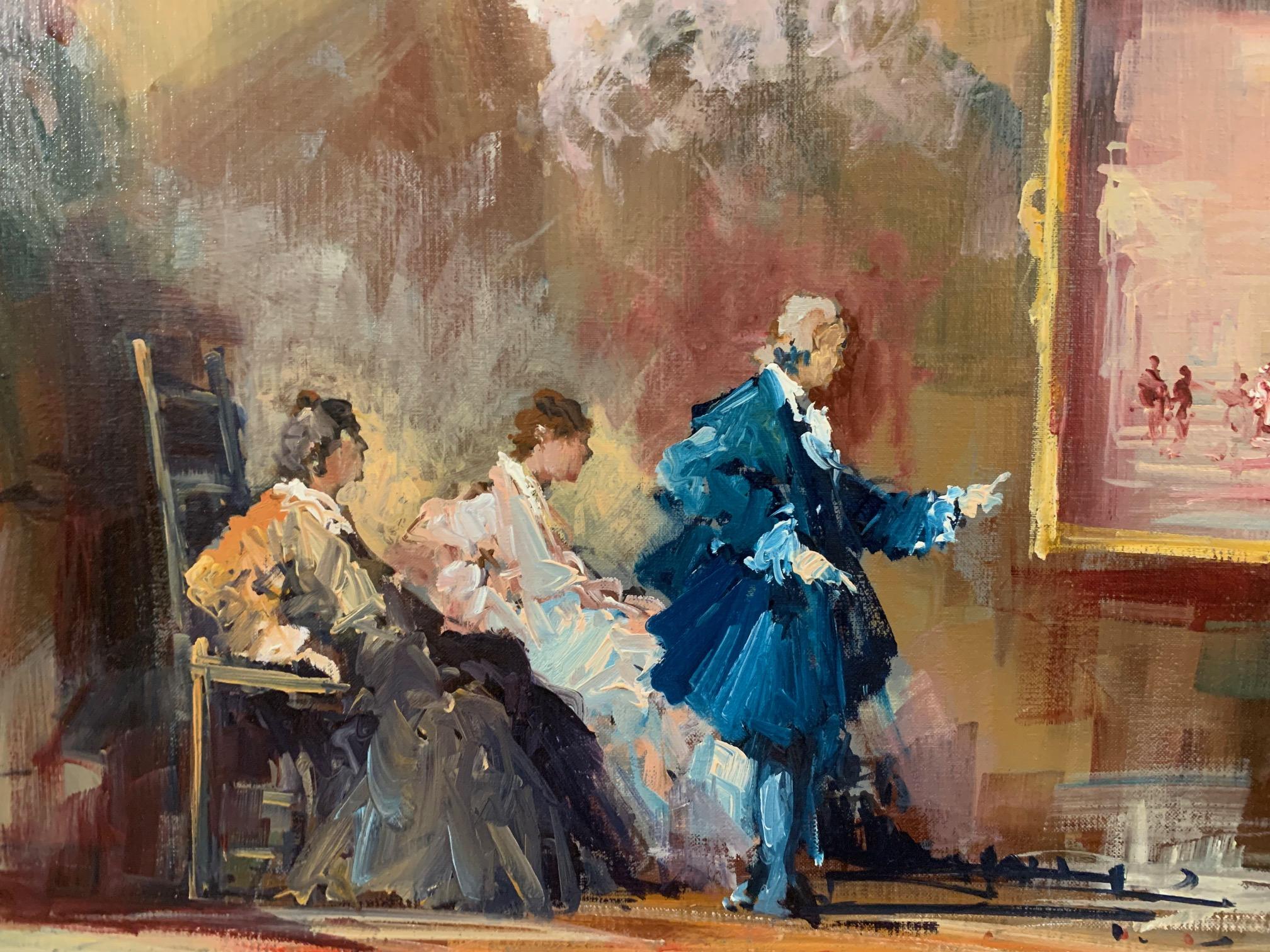 The Studio Of Canaletto - Figurative Malerei von Norberto Martini im Angebot 5