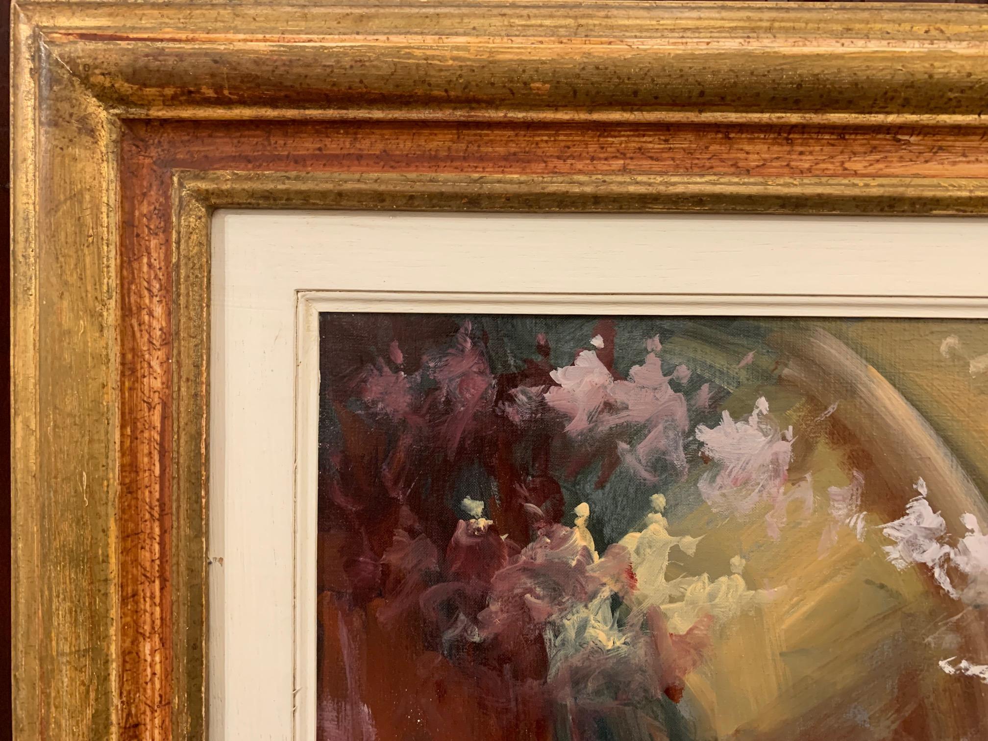 The Studio Of Canaletto - Figurative Malerei von Norberto Martini im Angebot 6